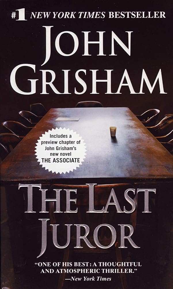 The Last Juror paperback book cover by John Grisham - legal thriller in very good condition