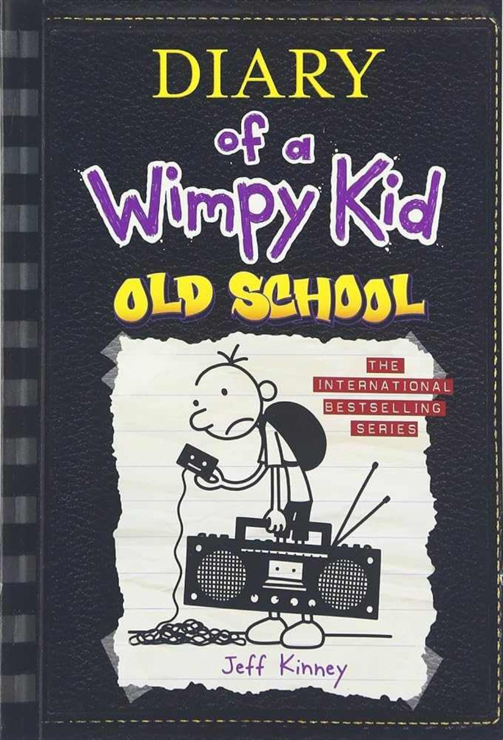 Diary of a Wimpy Kid 10 Old School paperback book cover featuring Greg Heffley by bestselling author Jeff Kinney