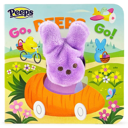 Go, Peeps, Go! Peeps Finger Puppet Board Book Easter Basket Gifts or Stuffer for Baby or Toddlers - Donna's Book Corner & More