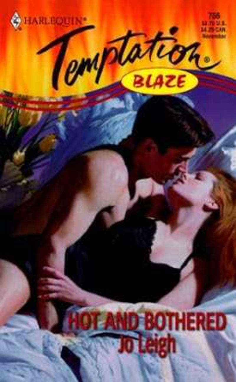 Hot And Bothered romance book cover by Jo Leigh - used Harlequin Blaze series paperback in very good condition