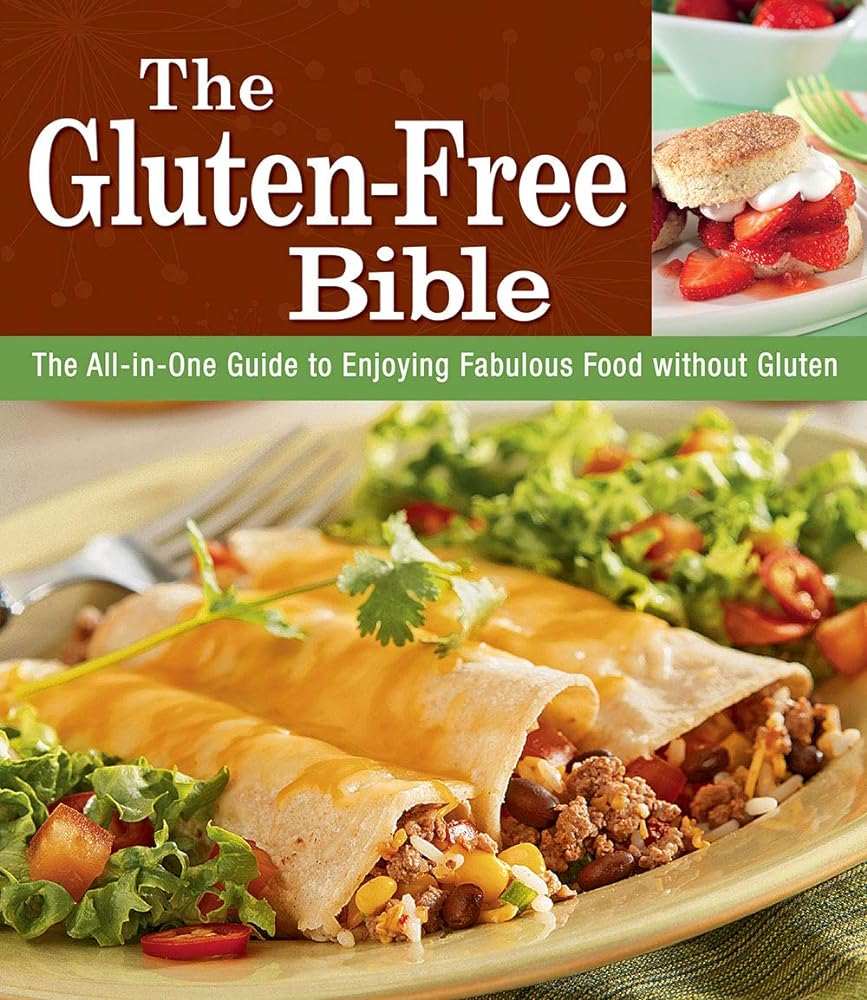 The Gluten-Free Bible cookbook cover - 100+ recipes by Publications International in like new condition