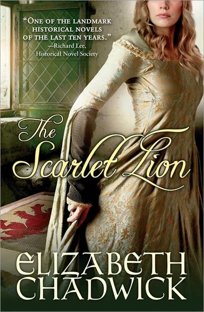 The Scarlet Lion book cover by Elizabeth Chadwick, William Marshal Book 2 historical fiction paperback like new