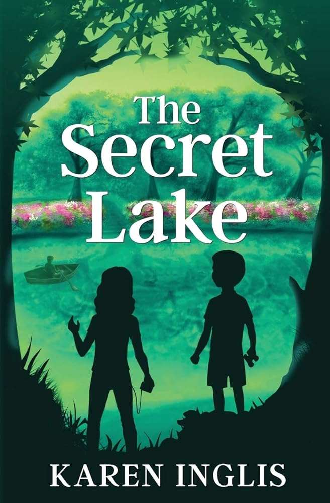 The Secret Lake book cover by Karen Inglis showing children's mystery adventure theme