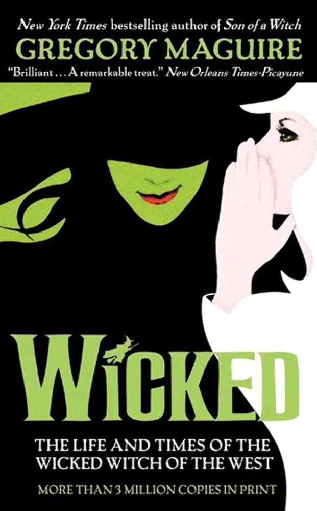 Wicked Gregory Maguire book cover, Broadway musical novel, used like new condition